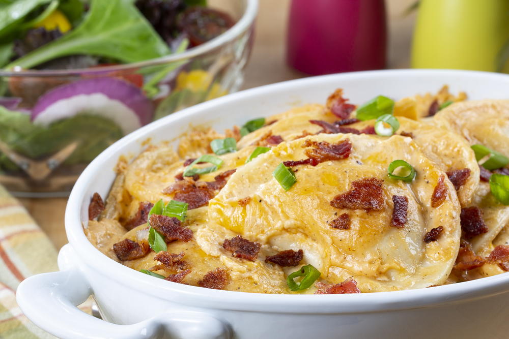 Cheesy Bacon Pierogi Bake-image