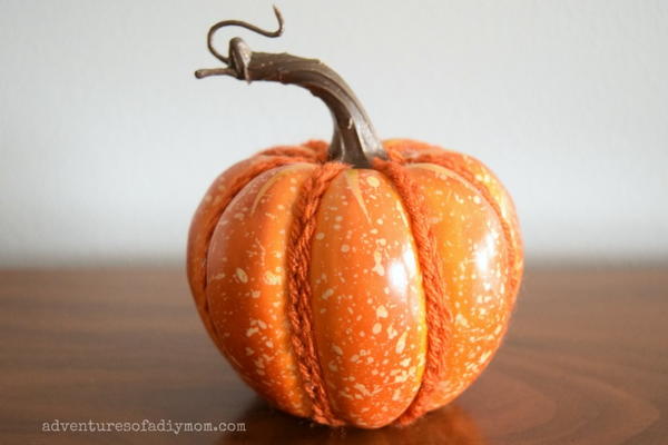 Dress Up Old Pumpkins with Yarn!
