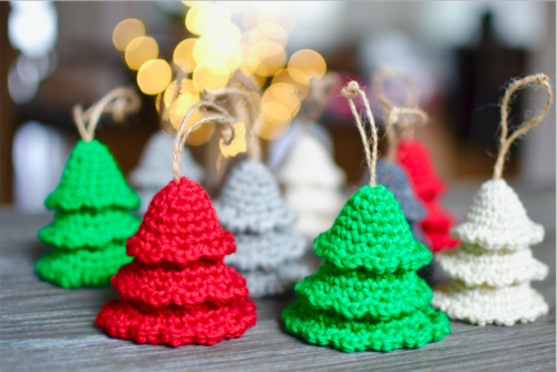 Rustic Tree Ornaments | AllFreeCrochet.com