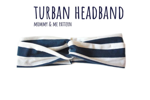 Turban Headband Tutorial  Pattern Nb-Adult