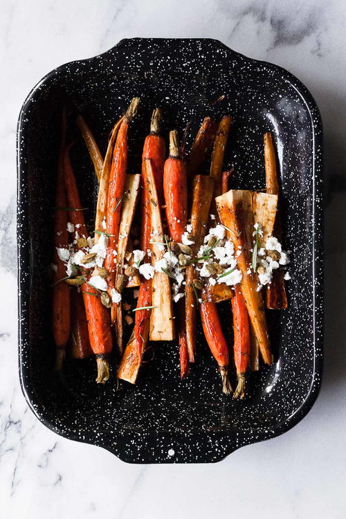 Spiced Roasted Parsnips and Carrots