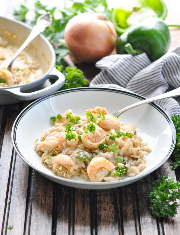 Dump and Bake Shrimp And Rice Casserole FaveHealthyRecipes dump-and-bake-shrimp-and-rice-casserole-favehealthyrecipes