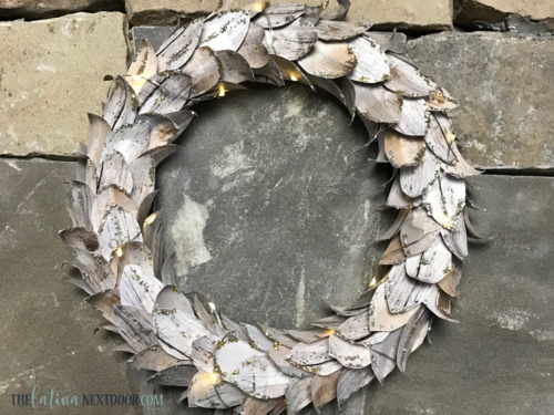 Pottery Barn-Inspired DIY Birch Wreath