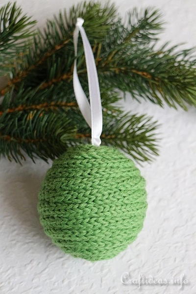 Spool Knitted Christmas Ornaments