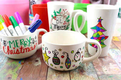 DIY Sharpie Mugs Gift Ideas