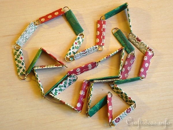 Paper Clip Christmas Tree Garland
