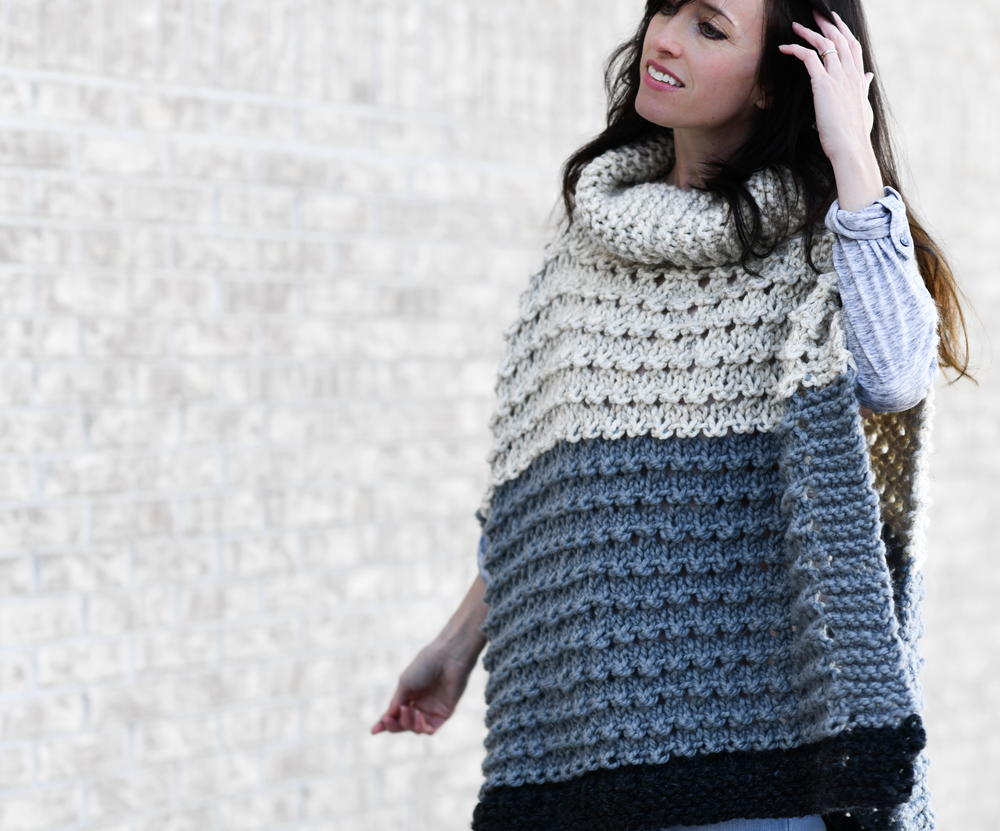 Vail Poncho Knitting Pattern | AllFreeKnitting.com