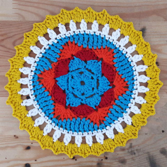 Sunny Crochet Mandala