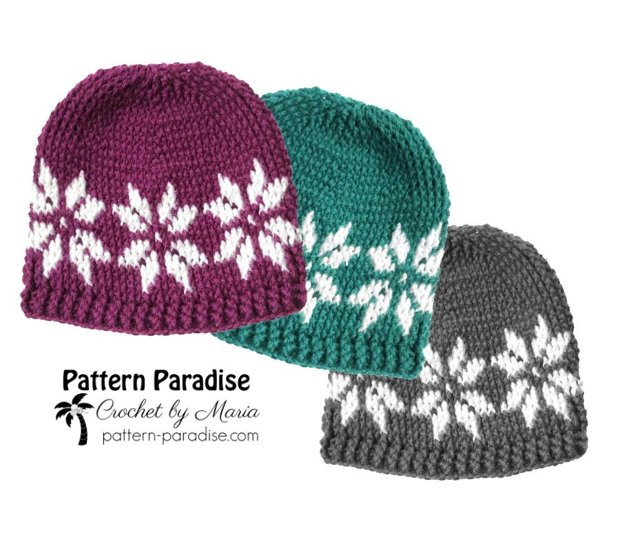 Snowflake Hat AllFreeCrochet Com