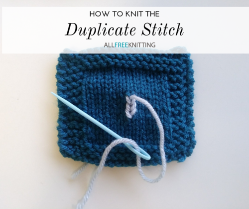 How to Knit the Duplicate Stitch