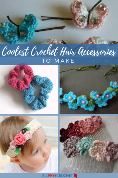 22+ Coolest Crochet Hair Accessories to Make