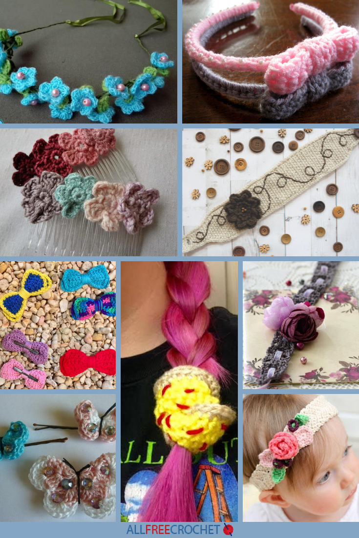 22+ Coolest Crochet Hair Accessories to Make