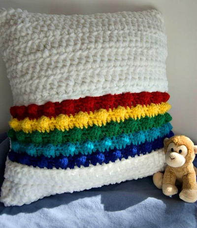 Rainbow in the Clouds Pillow