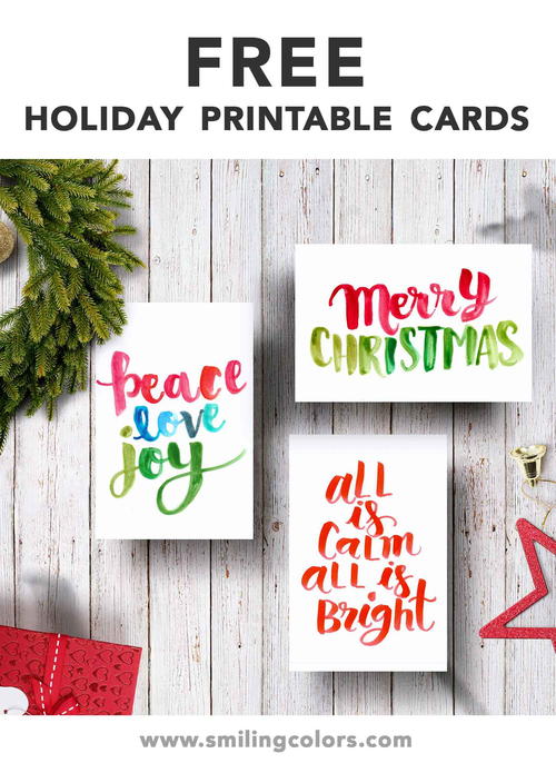 3 Free Printable Holiday Cards | FaveCrafts.com