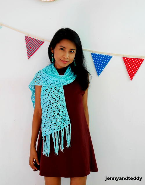 Baby Blue Sweet Scarf