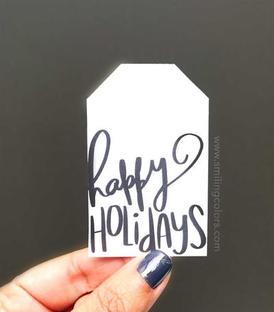 Printable Holiday gift tags, FREE to download now