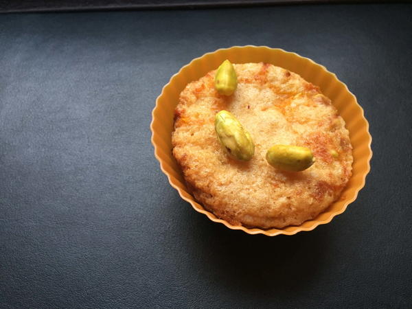 Carrot and Pistachio Cupcake