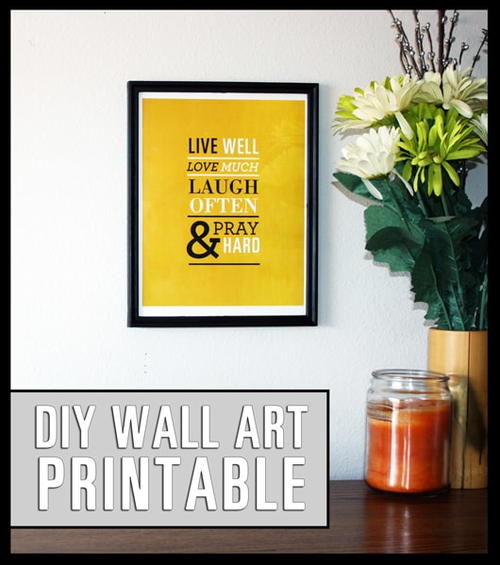 Printable DIY Inspirational Wall Art