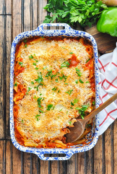 Dump-and-Bake Chicken Parmesan Casserole