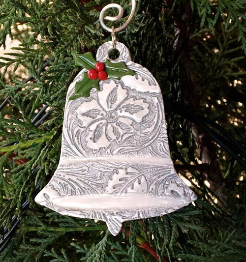 Clay Christmas Bell Ornament