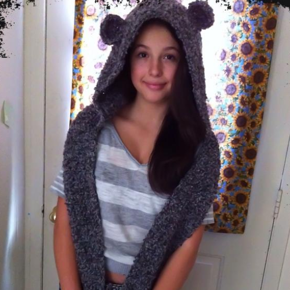 Snow Bear Hooded Scarf