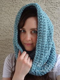 Chilly Nights Hooded Cowl | AllFreeCrochet.com