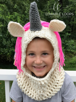 Unicorn Hooded Cowl