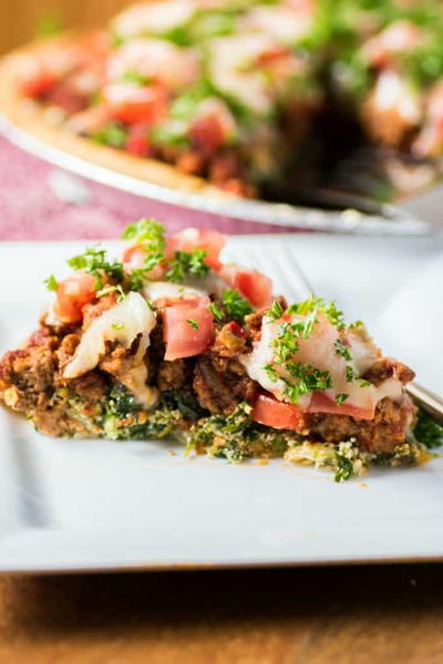 Italian Spinach Beef Pie 