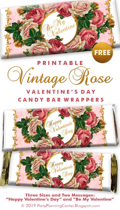 Printable Valentine's Day Candy Bar Wrappers