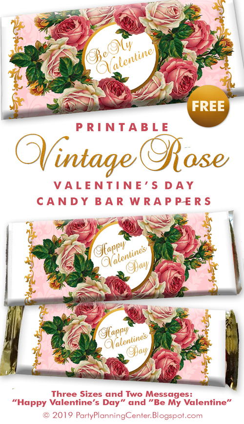 Printable Valentine's Day Candy Bar Wrappers | AllFreeHolidayCrafts.com Printable Valentine's Day Candy Bar Wrappers | AllFreeHolidayCrafts.com