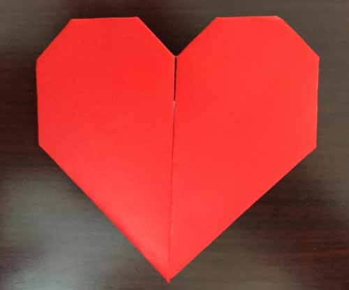 Valentine's Day Origami Heart