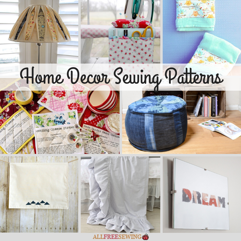 30+ Home Decor Sewing Patterns (Free) | AllFreeSewing.com