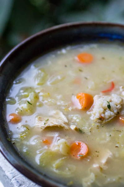 Instant Pot Chicken and Rice Soup