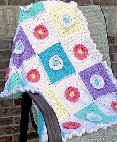 Wildflower Crochet Afghan