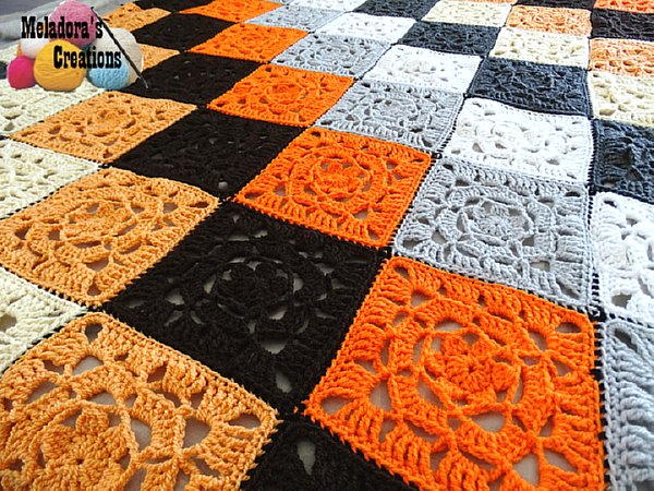 Lacy Flower Crochet Granny Squares