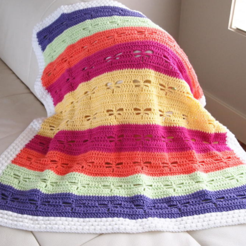 Loopy Links Baby Blanket Lapghan Afghan Filet Crochet Pattern