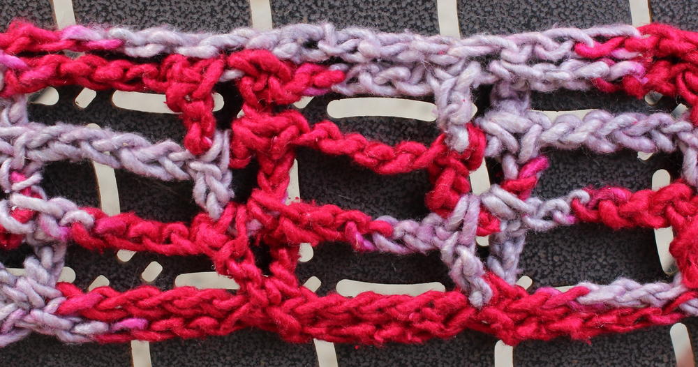 Open Mesh Skinny Infinity Cowl | AllFreeCrochet.com