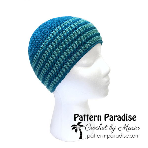 Easy Beginner Basic Blue Beanie/ Crochet Easy Unisex Hat/Free Crochet  Tutorial Bag O Day Crochet 