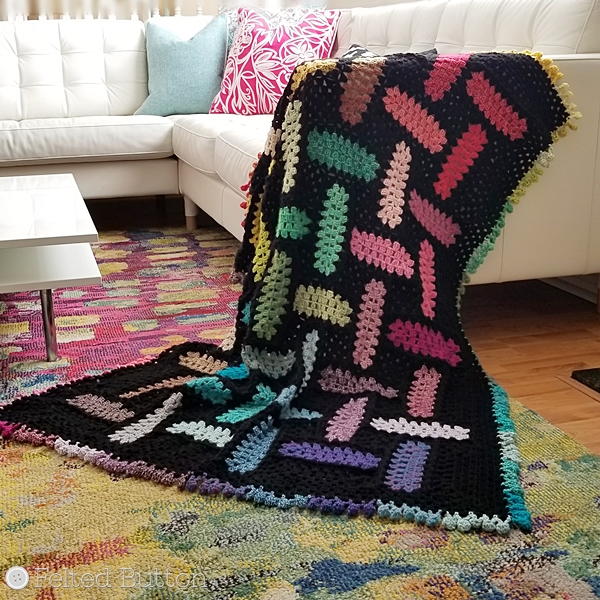 Wondrous Warp and Weft Crochet Blanket
