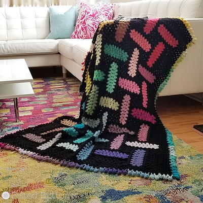 Wondrous Warp and Weft Crochet Blanket