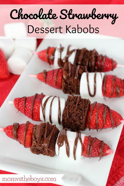 Chocolate Strawberry Dessert Kabobs