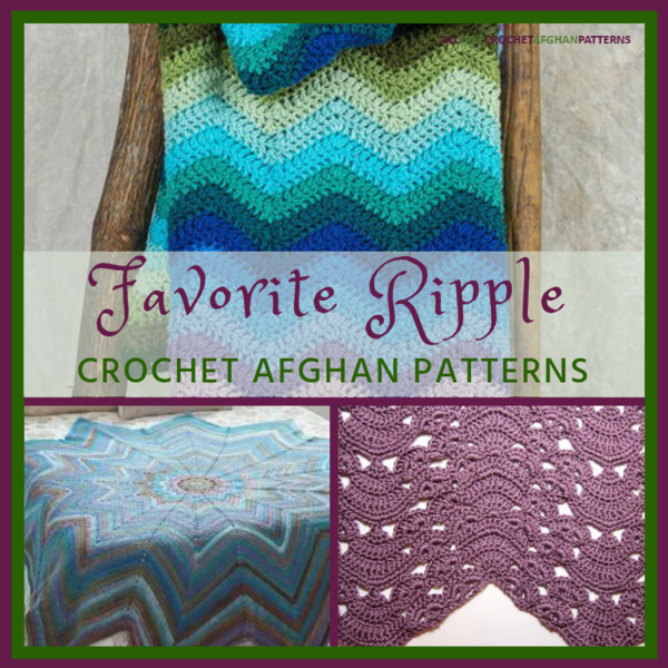 30+ Favorite Ripple Crochet Afghan Patterns