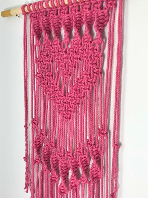 Heart Macrame Wall Hanging