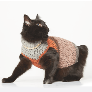Small Pet Stripy Sweater Crochet Pattern