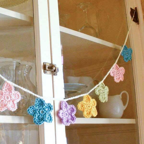 Crochet Flower Garland