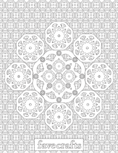 Breathtaking Kaleidoscope Coloring Page | FaveCrafts.com