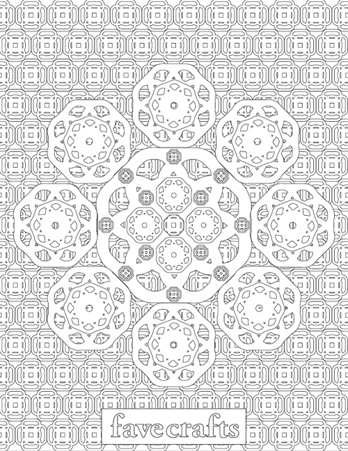 Kaleidoscope Coloring Page