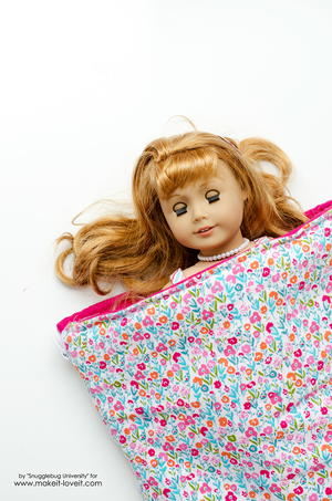 Reversible Doll Sleeping Bag with Cuddle Fabric - Fairfield World Craft  Projects
