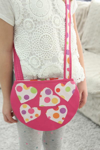 Round Cross Body Bag Pattern for Girls