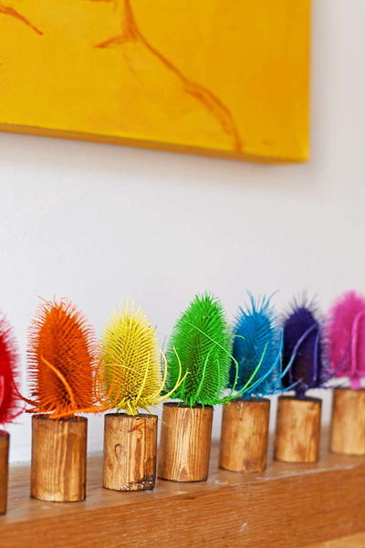 Rainbow Thistle Decoration